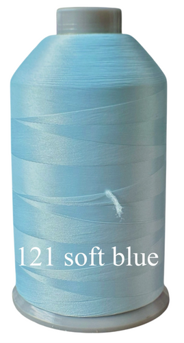 Soft Blue Wooly Nylon Thread - 10,000 yds