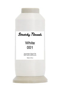 White Wooly Nylon Thread - Stretchy Threads