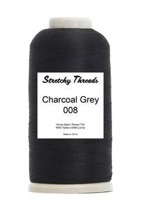 Charcoal Grey Wooly Nylon Thread - Stretchy Threads