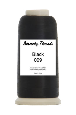 Black Wooly Nylon Thread - Stretchy Threads