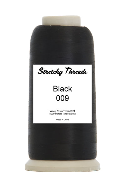 Black Wooly Nylon Thread – Stretchy Threads
