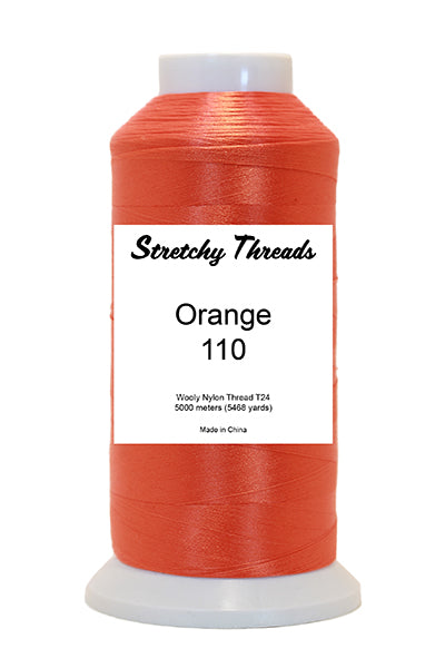 Orange Wooly Nylon Thread - Stretchy Threads