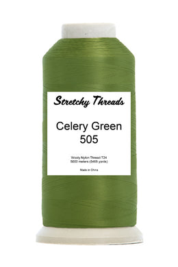 Celery Green Wooly Nylon Thread - Stretchy Threads