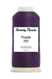 Purple Wooly Nylon Thread - Stretchy Threads